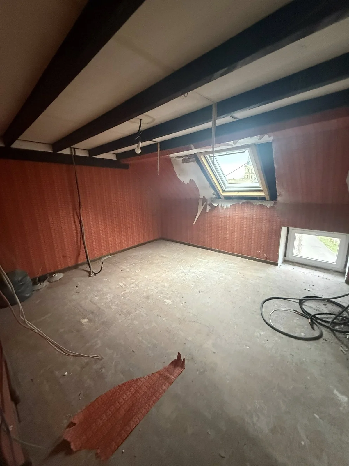 Aménagement de combles avant travaux